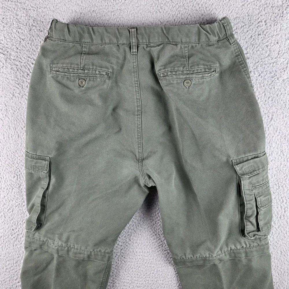 Boy Scouts Pants Youth 34 Green Cargo Convertible‎ Uniform Pant Hemmed 31x23